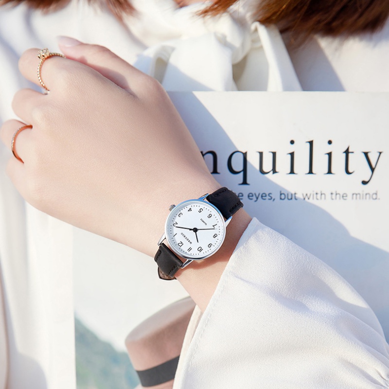 Đồng Hồ Đeo Tay Kiểu Dáng Đơn Giản Cho Cặp Đôi