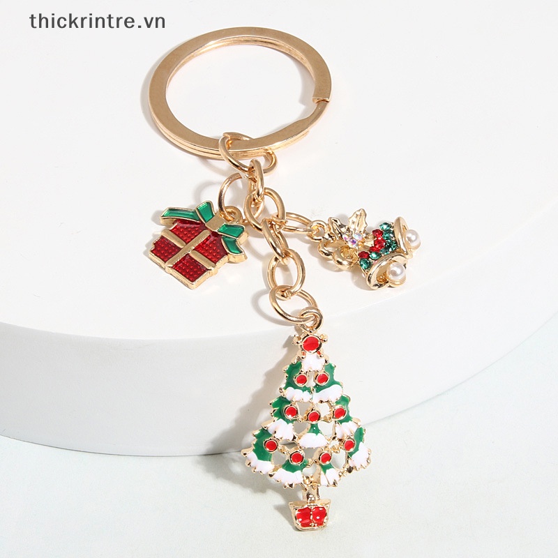 Th Móc Khóa Hình Ông Già Noel Hoạt Hình Dễ Thương Trang Trí Túi Xách / Xe Hơi Làm Quà Tặng Giáng Sinh diy vn