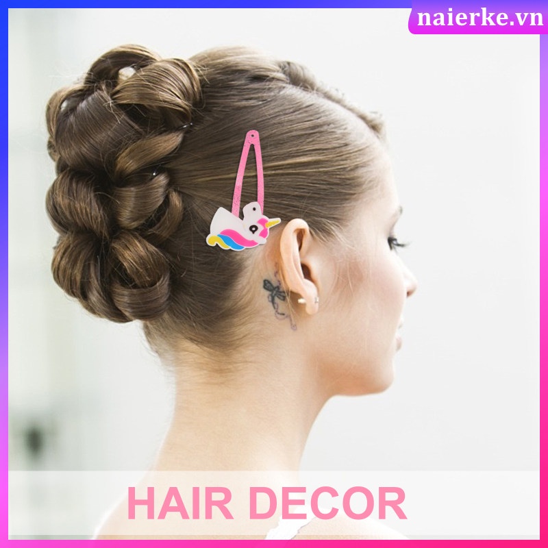 Set 30 Kẹp Tóc Hình Kỳ Lân Sáng Tạo Cho Bé