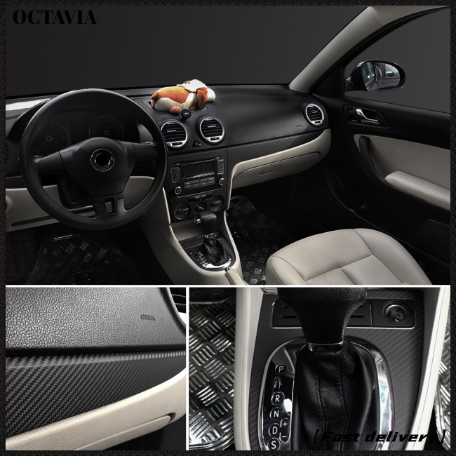 At Cuộn Phim Dán 3d Bằng vinyl Sợi carbon 30cmx127cm Trang Trí Xe Hơi Xe Máy