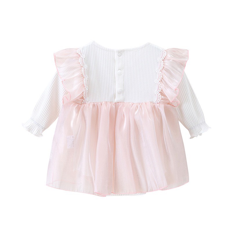 BODY NƠ KÈM MŨ COTTON PHỐI TƠ MỀM QUẢNG CHÂU