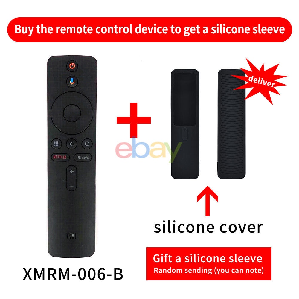 XMRM-006 Mới Cho Xiaomi MI Box S 4K TV Stick Bluetooth Voice Remote Có Nắp