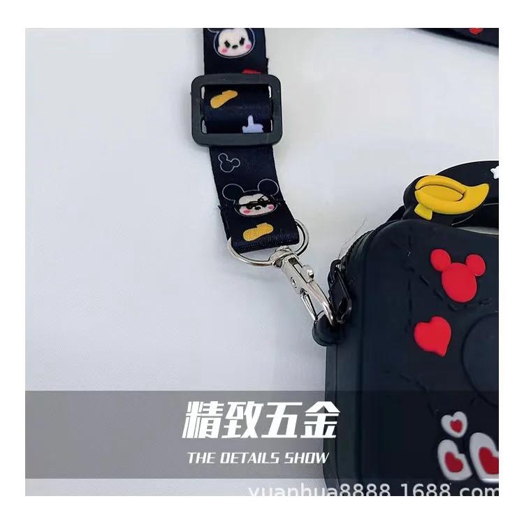 DISNEY Mới Túi Đeo Chéo Hình Chuột mickey Dễ Thương Cho Bé