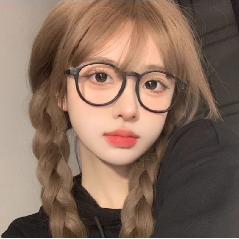 Kính Mát Gọng Tròn Màu Đen Chống Bức Xạ Phong Cách vintage Thời Trang Cho Nam Nữ