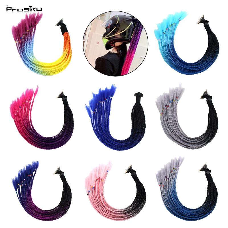 Mũ Bảo Hiểm Đuôi Heo Đội Tóc Xoăn 55cm