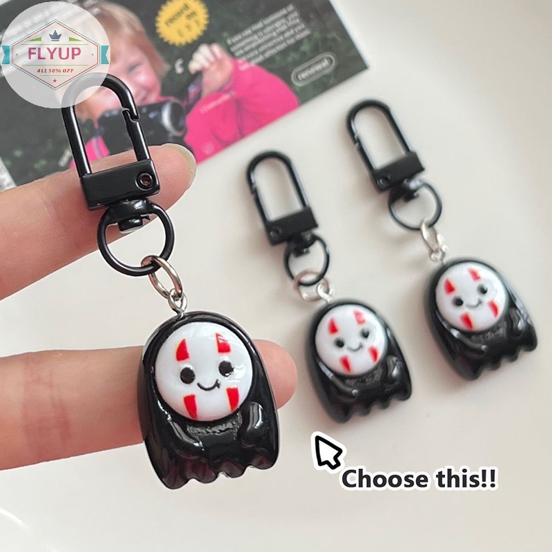 Flyup Mặt Dây Chuyền resin Hình Vô Diện Hoạt Hình Dễ Thương Vui Nhộn Trang Trí Móc Khóa / Ba Lô / Xe Hơi vn