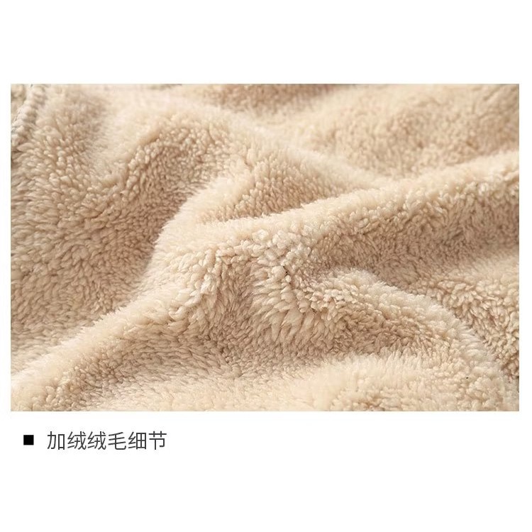 Áo sweater Lông Cừu Dày Dặn Cổ Tròn Màu Trơn Thời Trang Thu Đông Cho Nam Giới Size m-5xl