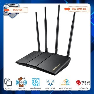 [Rẻ vô địch] Bộ phát wifi 6 Asus RT-AX1800HP MU-MIMO AiMesh AX1800Mbps Xuyên tường (Chính Hãng Asus Việt Nam)