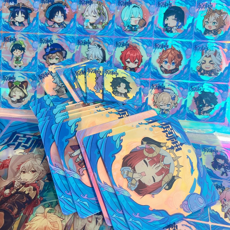 Yuanshen Hộp Đựng Hạt Óc Chó Hai Mặt Bằng acrylic Họa Tiết Hoạt Hình anime diy