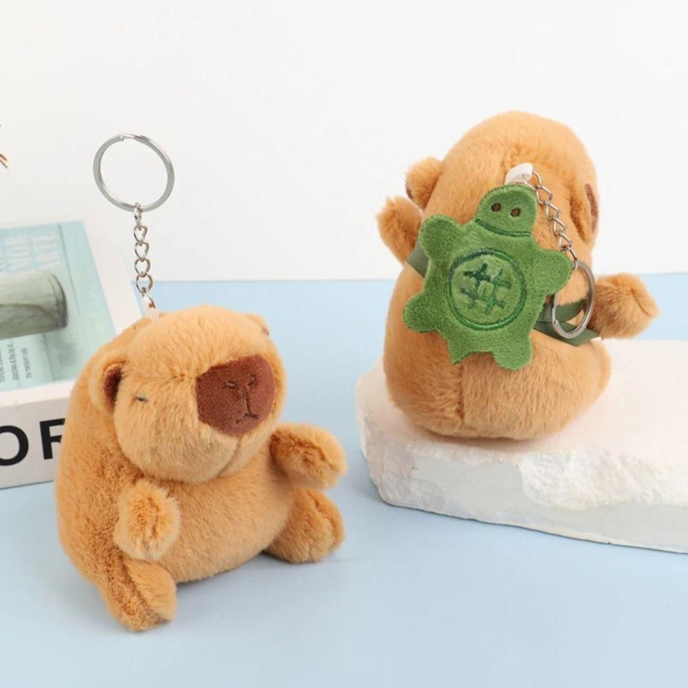 Shanhai Móc Khóa Mô Phỏng capybara, Vỏ Sò Nhồi Bông Dễ Thương, Móc Khóa unisex