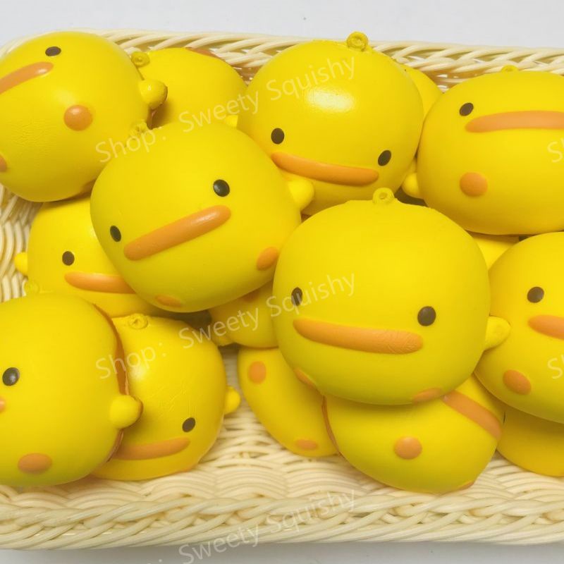 Đồ Chơi squishy Hình Con Vịt Màu Vàng Đáng Yêu Đồ Chơi Giảm Stress