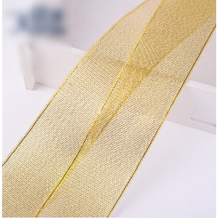 RB51 Dây voan màu dây ruy băng trang trí giáng sinh