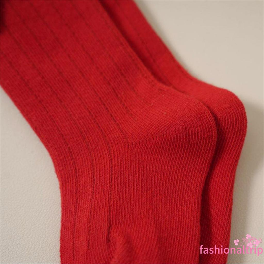 Ab-0-4 Tuổi Vớ Giáng Sinh Đính Nơ Hoa Tuyết Chống Trượt Có Chuông Trang Trí Dành Cho Bé Gái