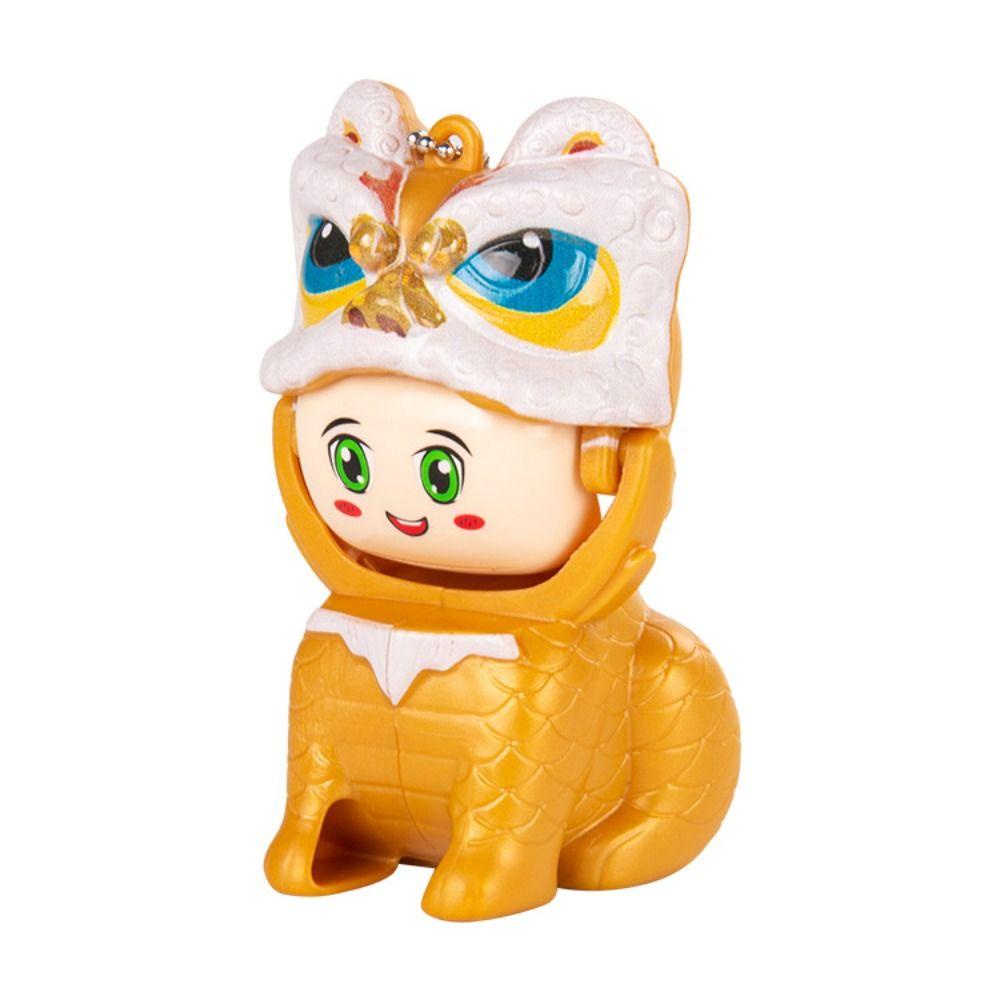Lanfy Búp Bê Hình Sư Tử Nhảy Múa Mặt Rồng opera Truyền Thống Trung Hoa Thay Đổi Màu Sắc Làm Quà Tặng Năm Mới