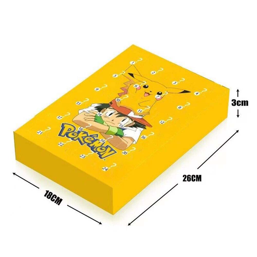 2023 Pokemon Christmas Advent Calendar 24pcs Pikachu Anime Action Figures Children Toys for Boys Girls New Years