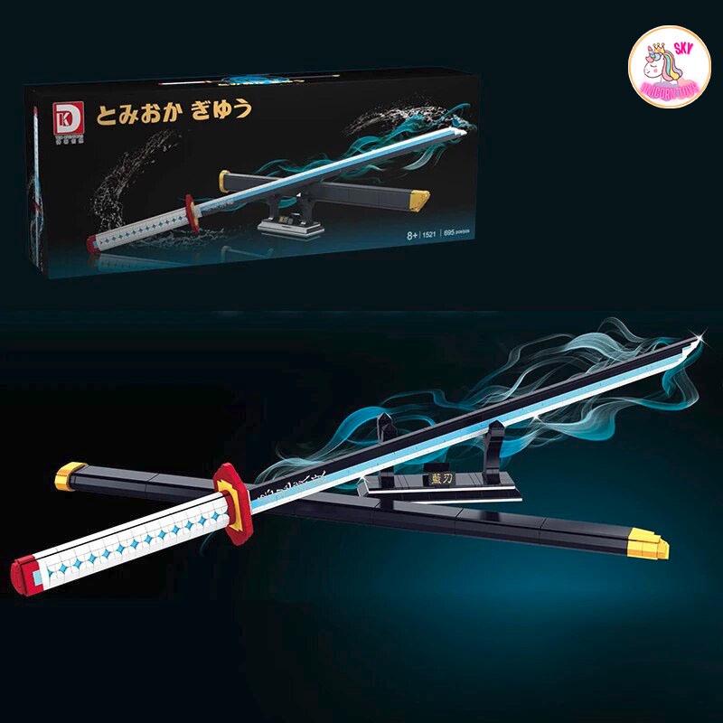Đồ Chơi Lắp Ráp Kiểu LEGO Mô Hình Thanh Gươm Diệt Quỷ Của Thủy Trụ Tomioka