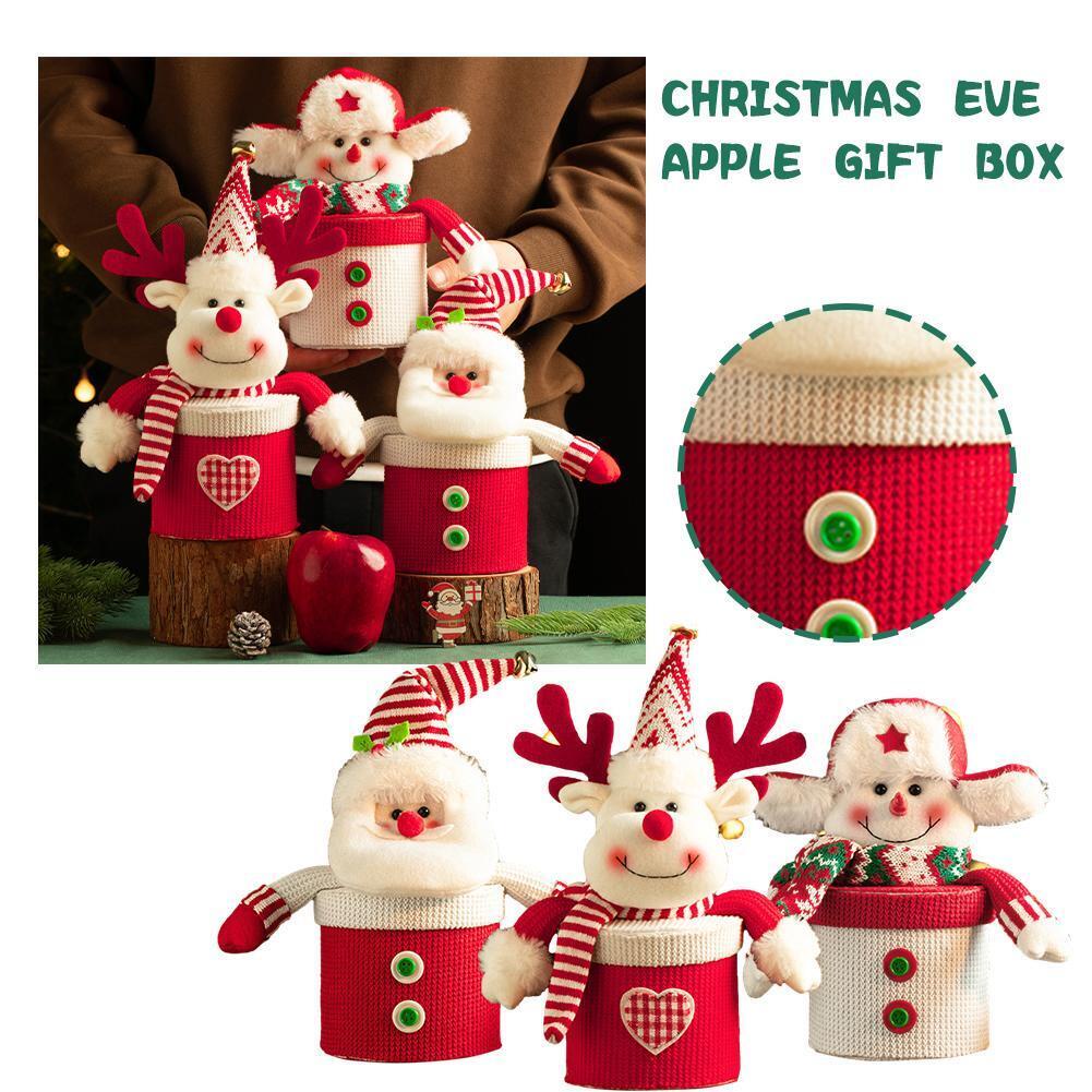 Hộp Quà Giáng Sinh Táo Hộp Quà Giáng Sinh Của Ông Già Noel Nai Sừng Tấm i7a2 apple