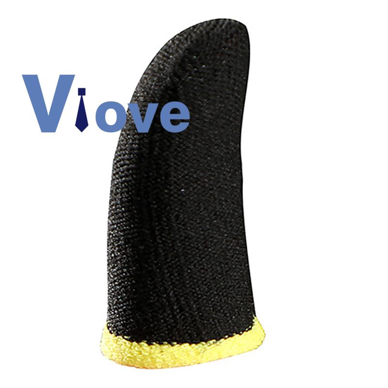 Chasoedivine.vn # 18-pin Bọc Ngón Tay Bằng Sợi carbon Màu Đen Và Vàng Để Chơi Game pubg mobile