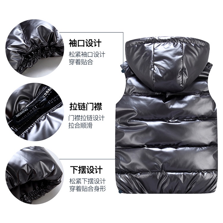 Áo Khoác cotton Bóng Không Tay Phong Cách Mới Cho Gia Đình