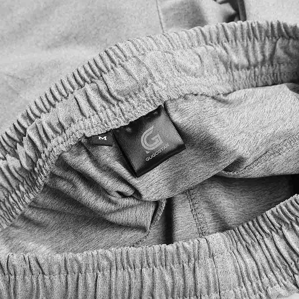 Quần Short Nam Thể Thao Xẻ OVAL G48 Gugostar, 3 Túi Khóa Kéo, Co Giãn 4 Chiều