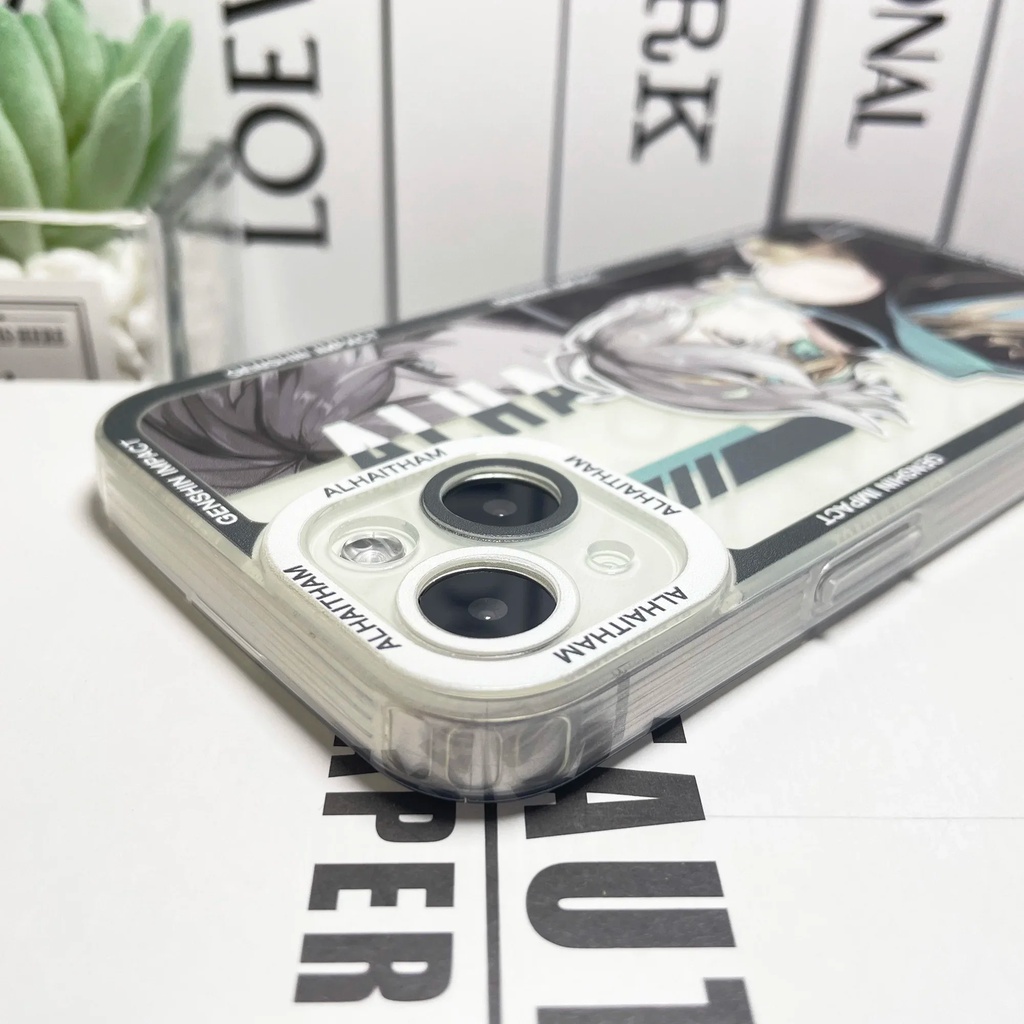 Ốp lưng iphone cạnh vuông Genshin Impact Wanderer Alhaitham Anime 8plus/x/xs/11/12/pro/max/plus/promax