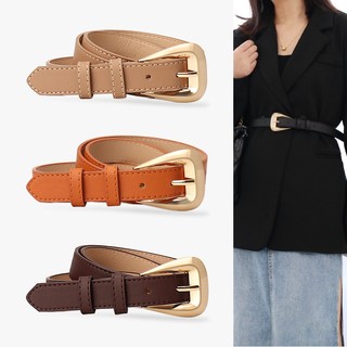 Cao cấp cảm giác giả da pin khóa thắt lưng nữ xuyên biên giới đơn giản phù hợp với nữ thắt lưng trang trí phù hợp với thắt lưng nữ