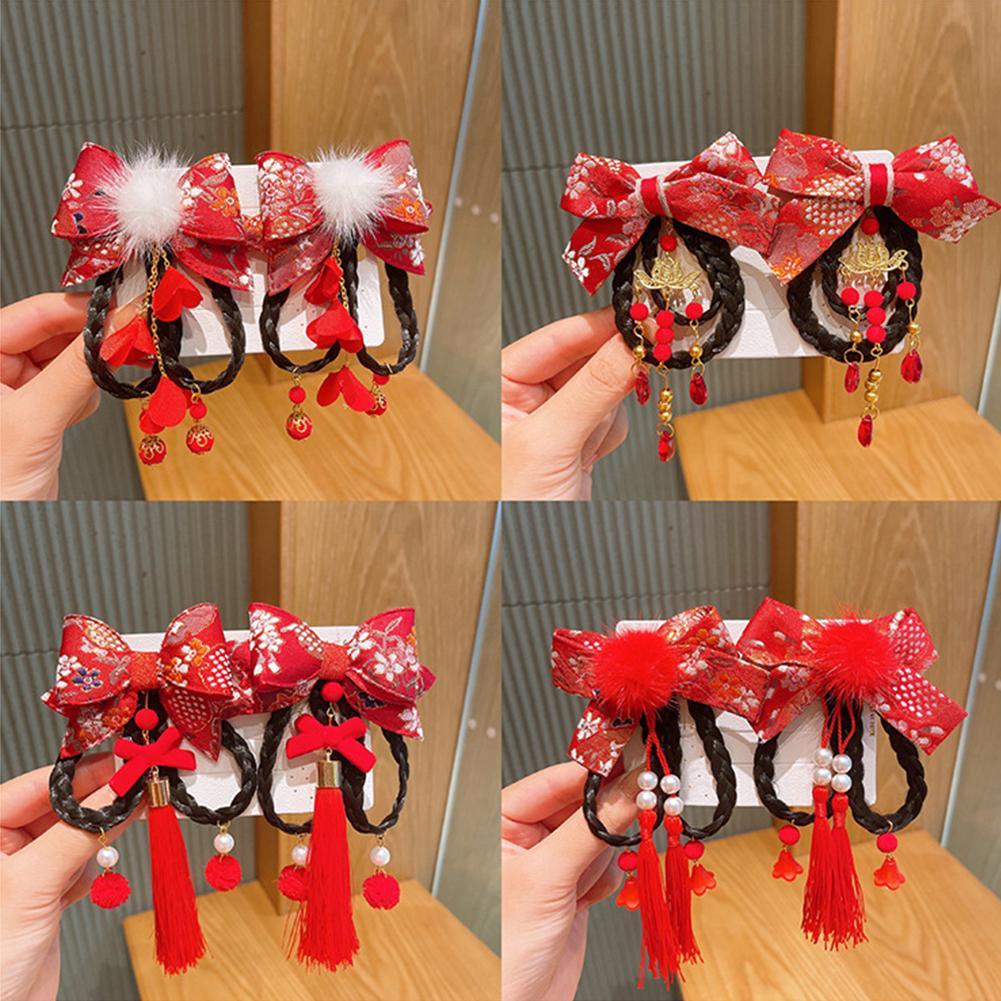 Kẹp Tóc Hình Nơ Đính Ngọc Trai Dễ Thương Cho Bé b9j2