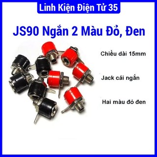 Jack kết nối JS90 ngắn 2 màu đỏ, đen tùy chọn