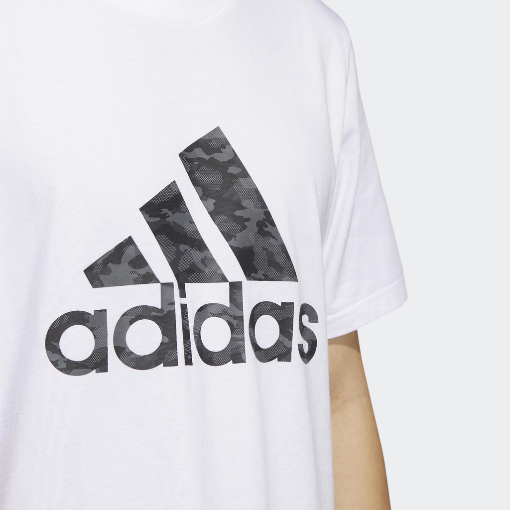 adidas Phong cách sống Áo Thun Ngắn Tay Rằn Ri Nam trắng HA7212