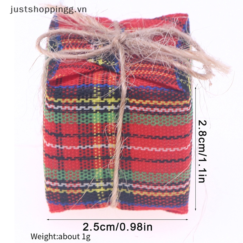 Set 5 Hộp Quà Giáng Sinh Mini Trang Trí Cho Nhà Búp Bê