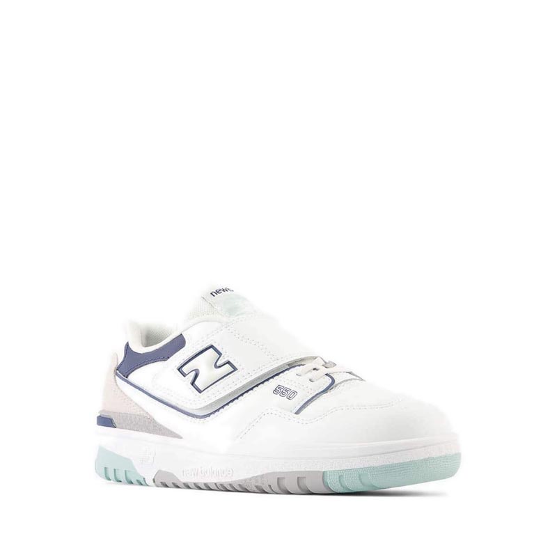 Giày Thể Thao New Balance 550 Bungge Lace with Top Strap Boy's - White