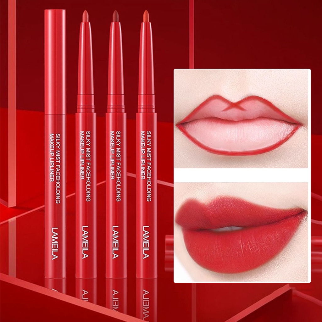 Chì Kẻ Viền Môi lameila Mềm Mịn Chống Thấm Nước Lâu Trôi Trang Điểm Cho Nữ 4 Màu Tùy Chọn