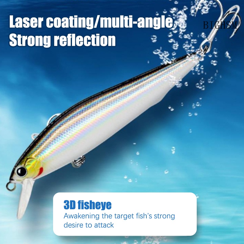 Bighsm Mồi Câu Cá Giả luya Màu Bạc Chuyên Dụng skk