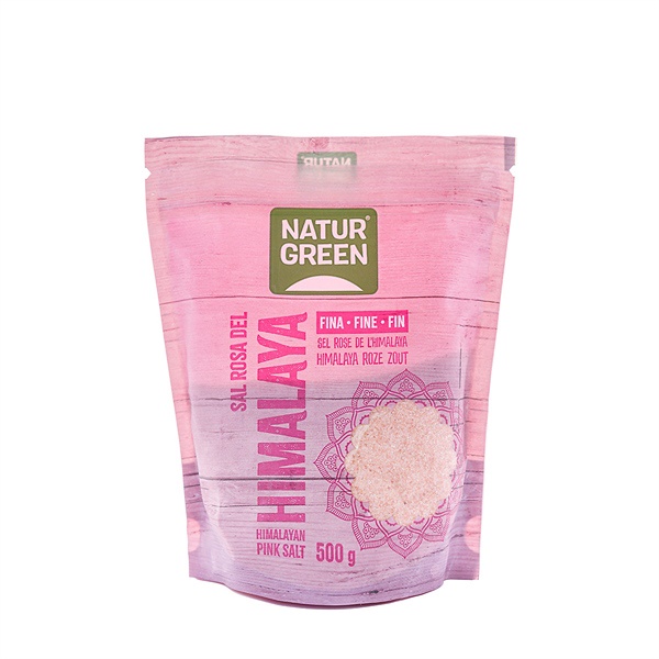 Muối hồng himalaya hữu cơ Naturgreen Pink Salt 500g