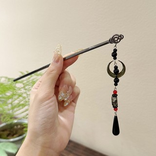 Thời Trang Trâm Cài Tóc Hình Mặt Trăng Phong Cách vintage