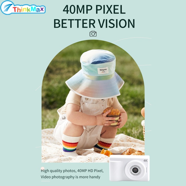 40mp Trẻ Em Kỹ Thuật Số Máy Quay Video 1080P IPS Màn Hình 2.4 Inch Giáng Sinh Quà Tặng Sinh Nhật Cho Bé Trai Bé Gái Tuổi 3-12