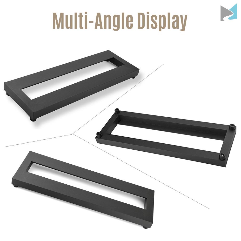 Compact Aluminum Alloy Pedalboard for Guitar Effects - 15×4.9 Inch Size with Carrying Bag