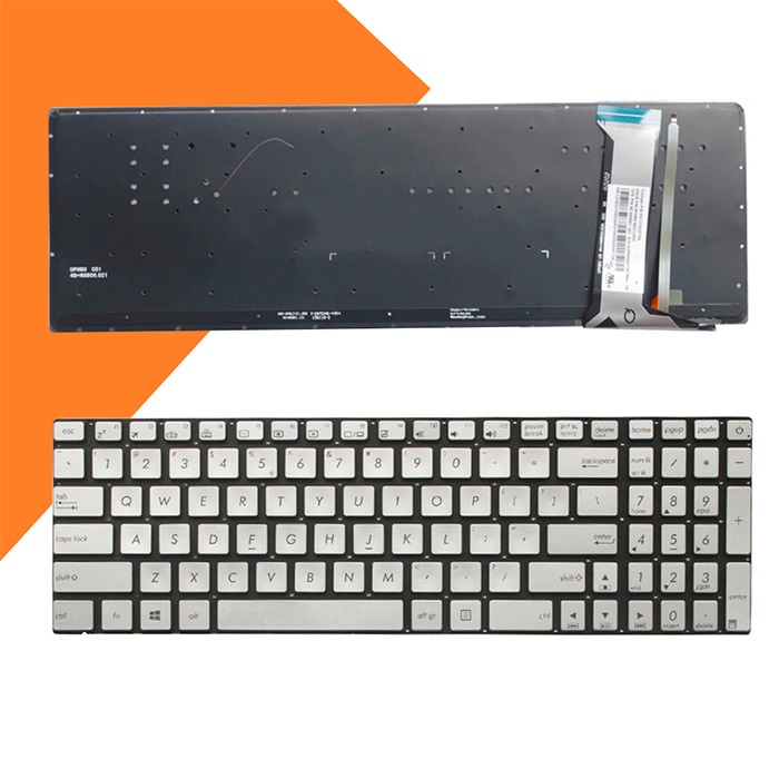 Bàn phím laptop Asus Rog GL552 G550 G550JK G550JX GL550 G551 màu bạc có đèn