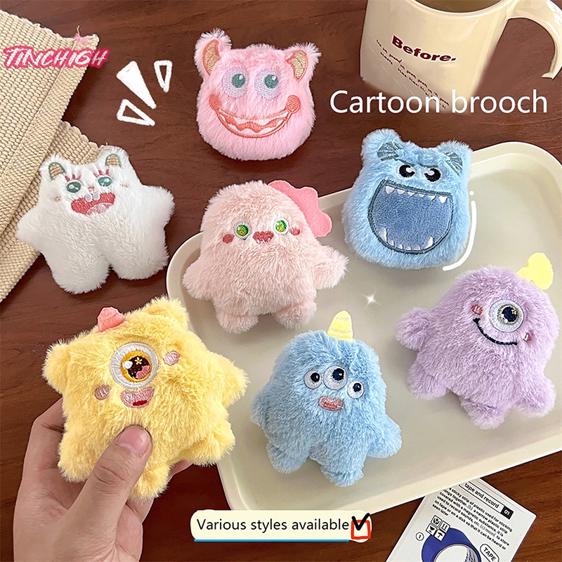 Ghim Cài Áo Trang Trí Ba Lô / Cổ Áo Sơ Mi Hình Quái Vật Nhỏ Dễ Thương
