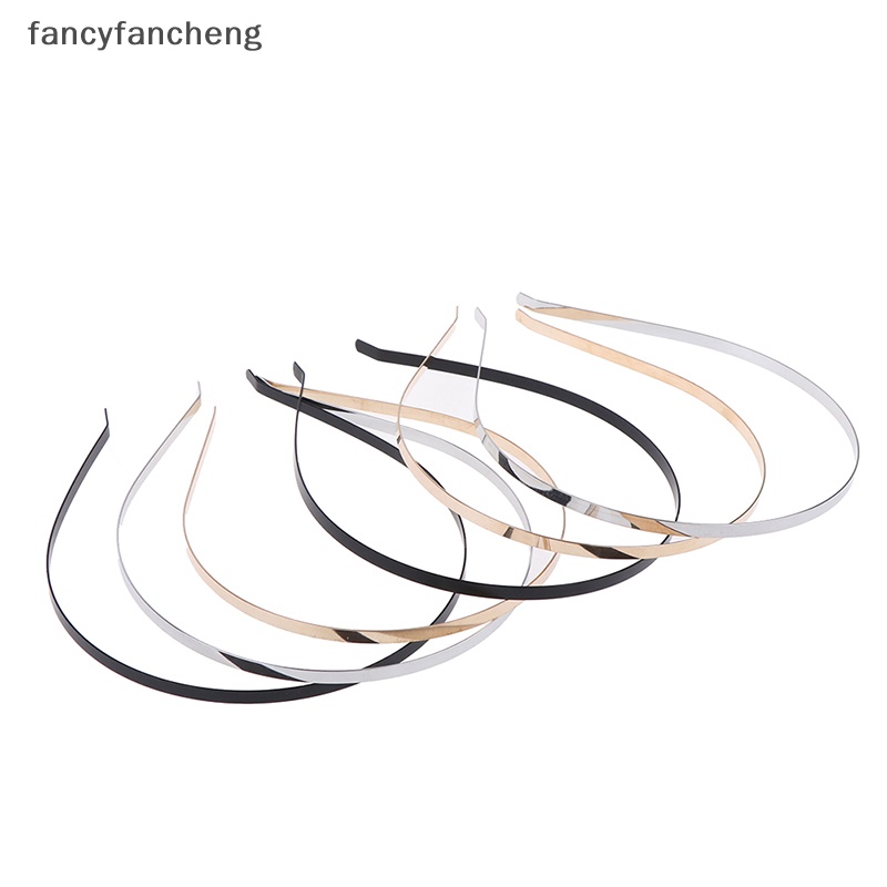 Set 2 Băng Đô Kim Loại 5mm Tự Làm Cho Nữ
