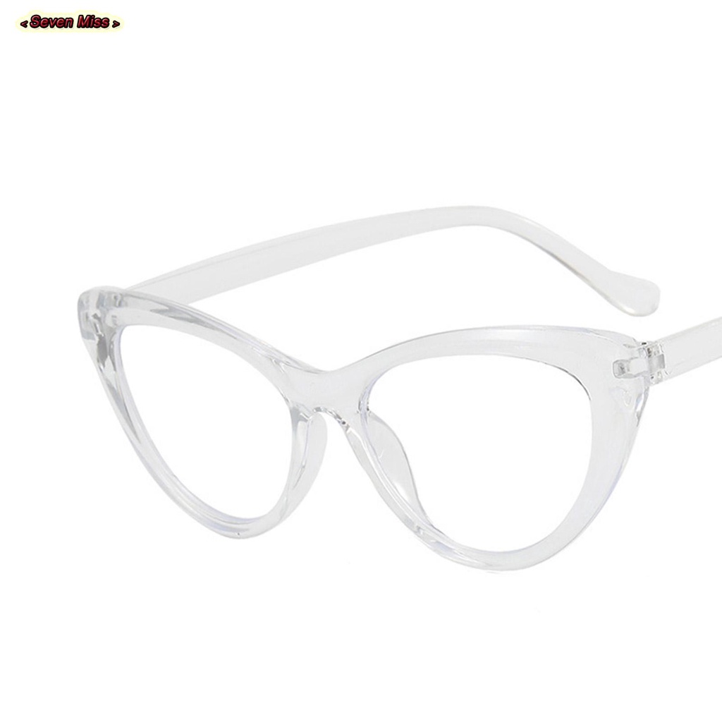 SevenMiss Mắt Kính Gọng Nhựa Phong Cách vintage Thời Trang Cho Nữ