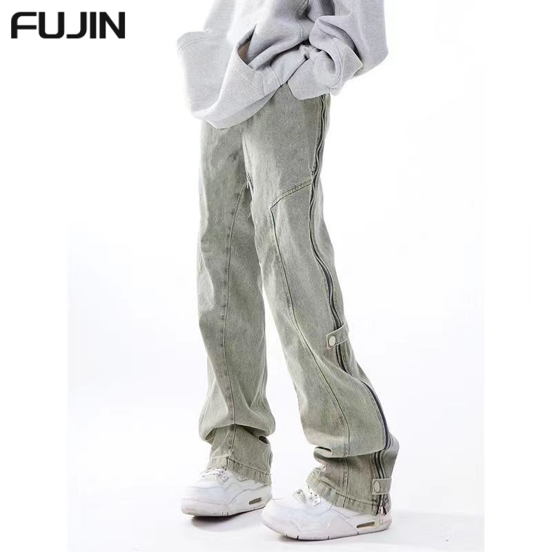FUJIN quần ống rộng quần nữ jean thời trang Dễ thương xu hướng Stylish WNK23B0GN2 45Z231109