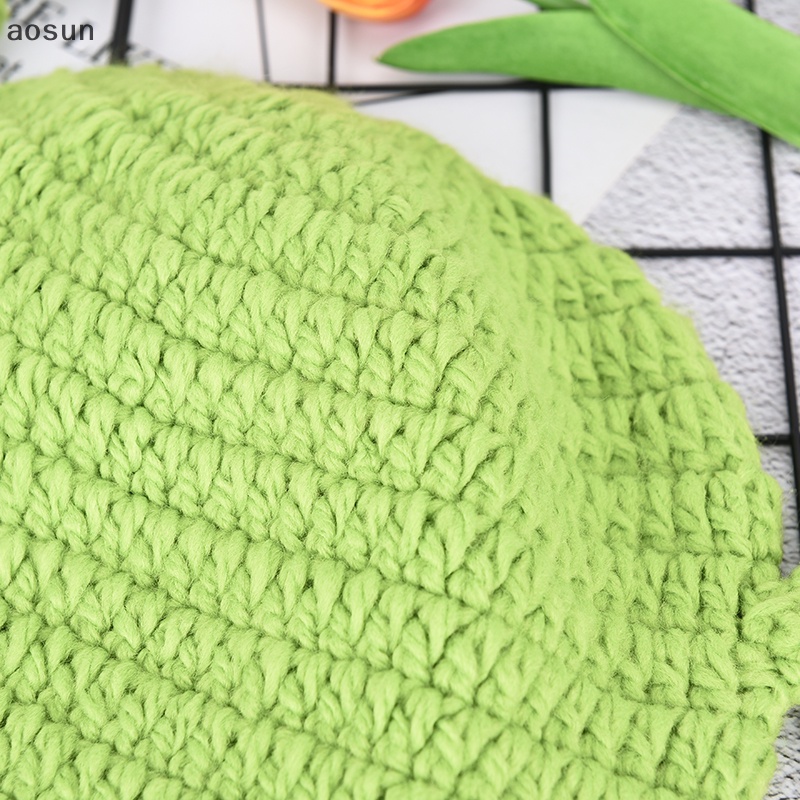 Aosun Mũ Len Dệt Kim unisex Màu Xanh Lá Cây Vui Nhộn Cho Bữa Tiệc balaclava monster shrek