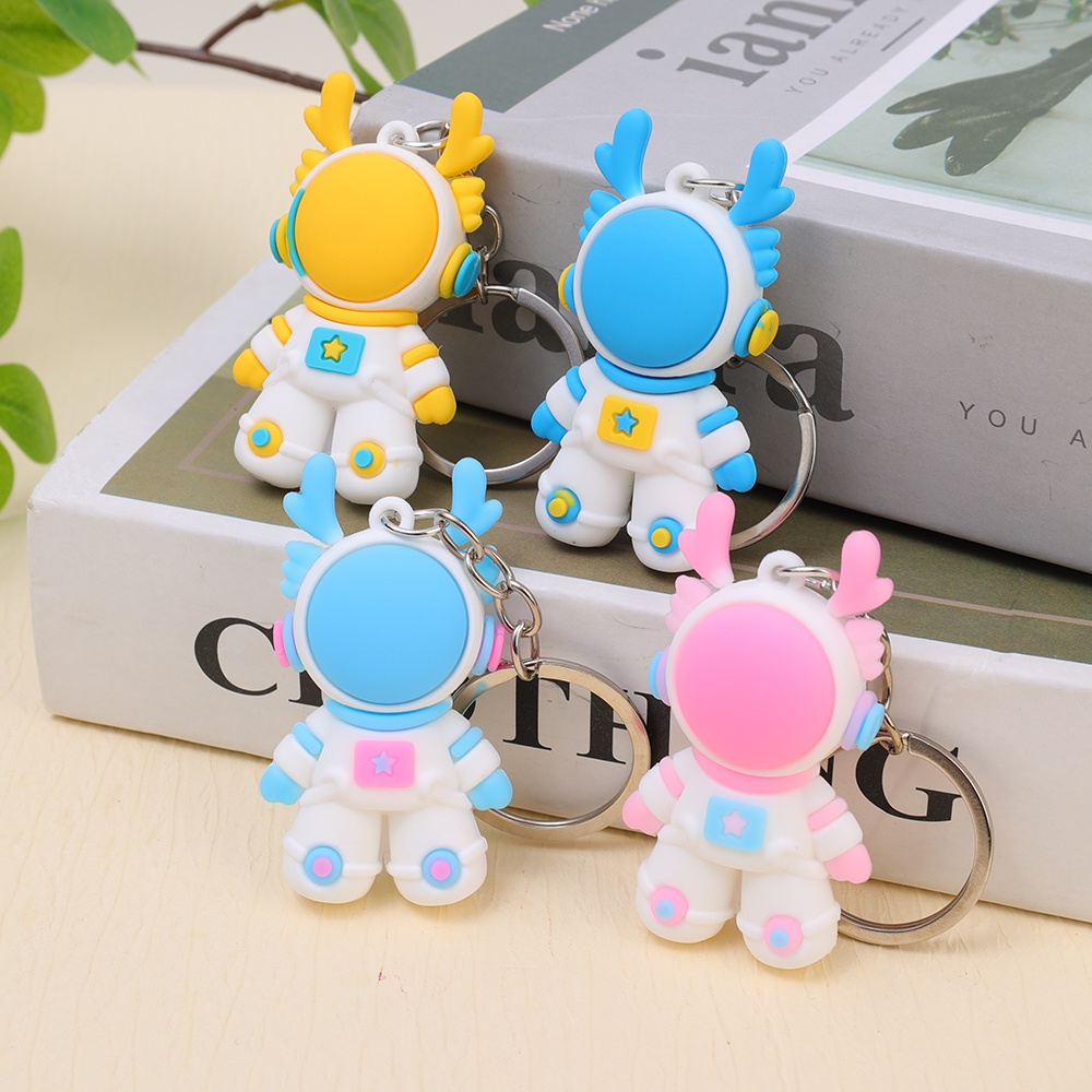 Hoạt Hình Móc Chìa Khóa Hình Rồng Phi Hành Gia Dễ Thương