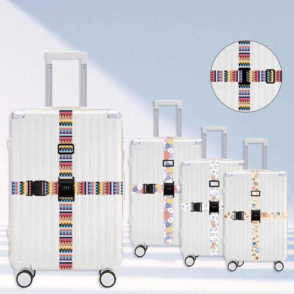 Dây Đai Khóa Hành Lý Bằng Sợi polyester Co Giãn Chống Trộm