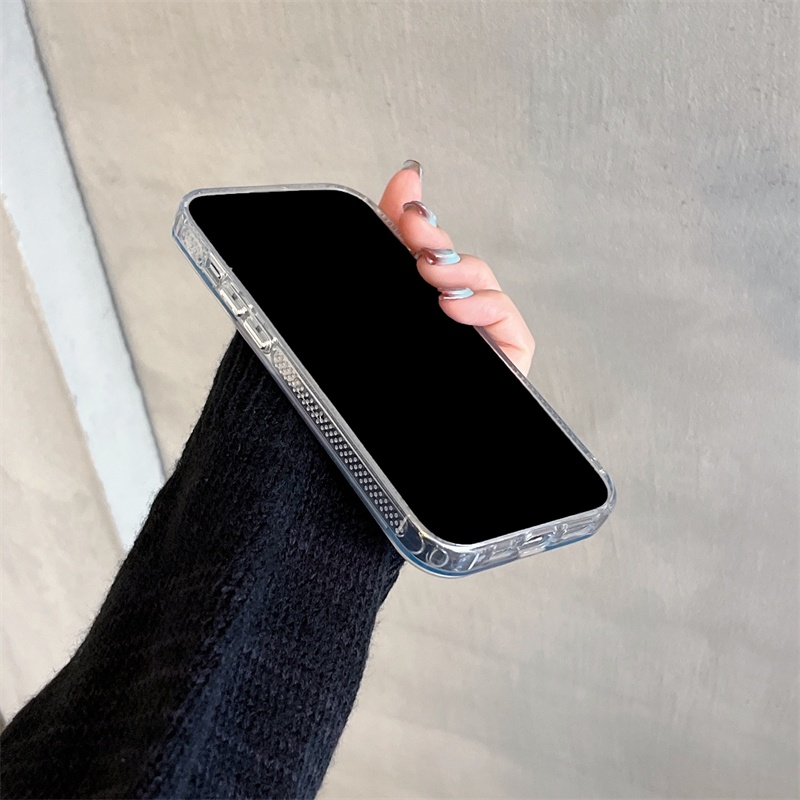 Ốp Điện Thoại Cứng Mạ Bạc Họa Tiết Sóng Nước Cho iphone 14 / 13 / 12 pro max / 13pro / 12pro / 12 / iphone 11 / 14 pro max