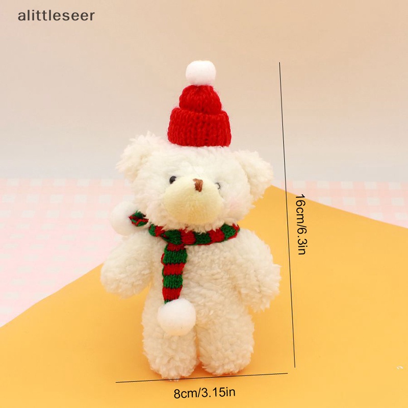 Er Móc Khóa Gấu Bông Giáng Sinh Dễ Thương Khăn Choàng Cổ Dài Dệt Kim Trang Trí Ba Lô n