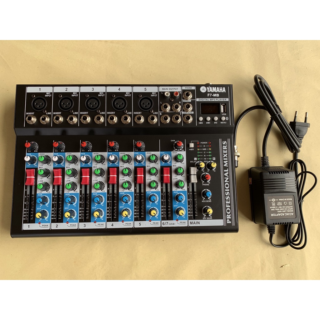 Mixer F7 có USB Bluetooth Mixer F7 - Mixer F7, Bàn trộn âm thanh