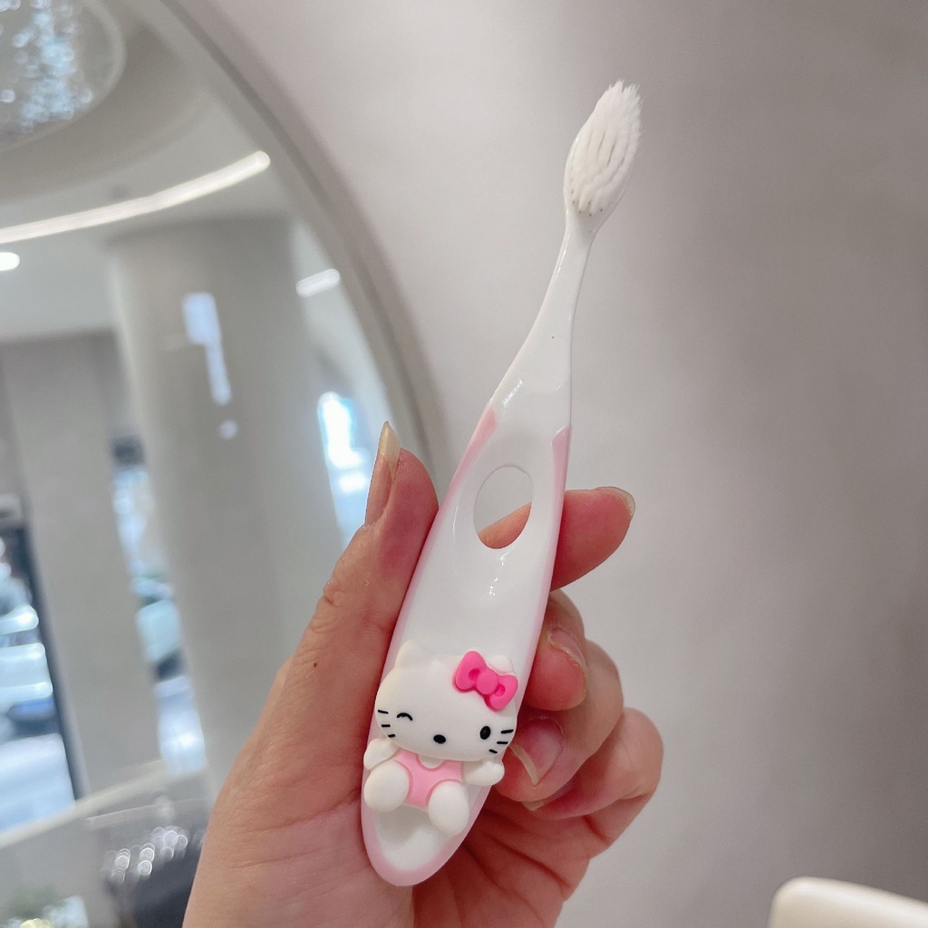Bàn Chải Đánh Răng Lông Mềm Hình sanrio my melody hellokitty Dễ Thương Cho Bé 6-12 Tuổi