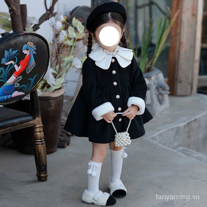 Mới Áo Khoác Len Dày Dặn Phong Cách Hàn Quốc Thời Trang Thu Đông 2023 Cho Bé Gái zv7f